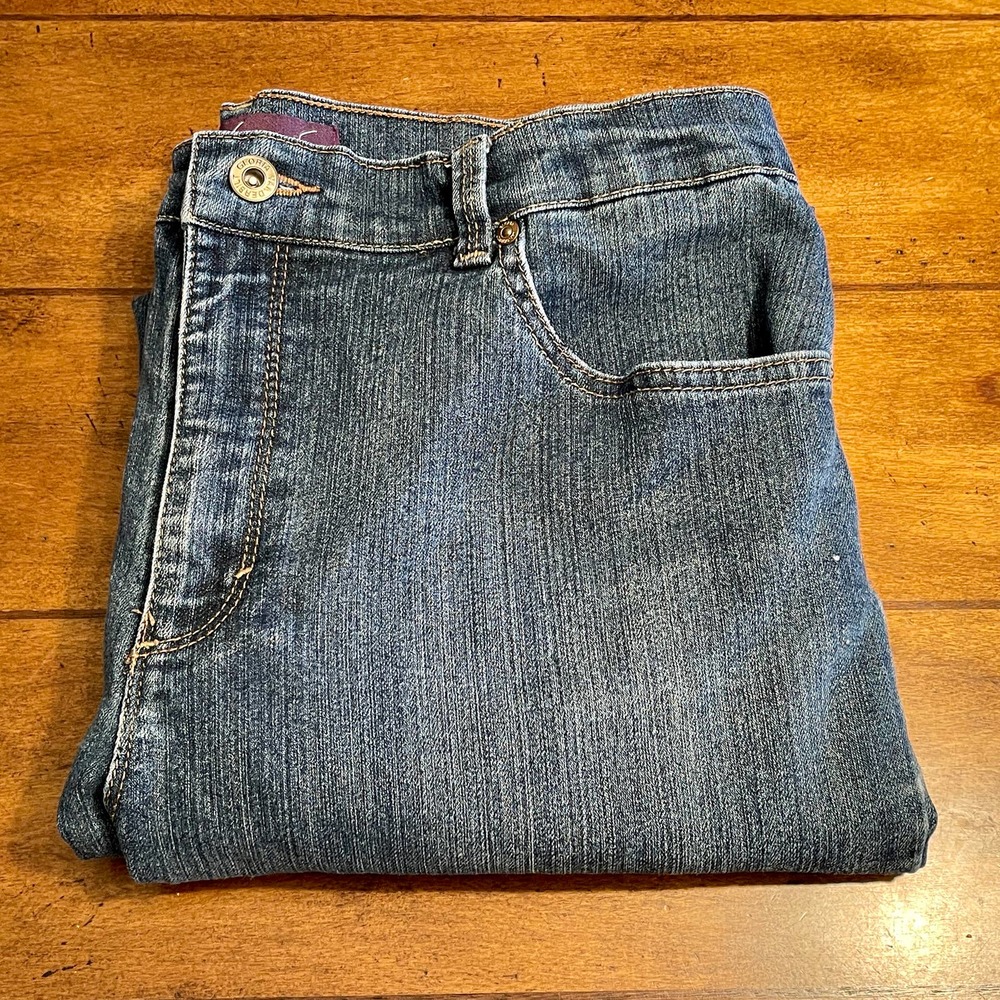 Gloria Vanderbilt Amanda Jeans Women's Sz 12 Denim Stretch Straight Leg S944-210